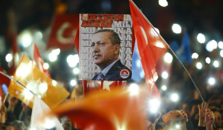 Anhänger des türkischen Präsidenten am Montag in Ankara