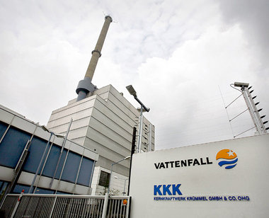 Das Atomkraftwerk Krümmel bei Geesthacht. Freitag morgen holte d...