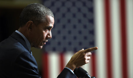 Gibt er noch die Richtung vor? Barack Obama, hier am Montag bei ...