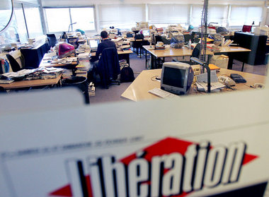 November 2006: Leere Redaktionsräume wegen eines Streiks gegen E...