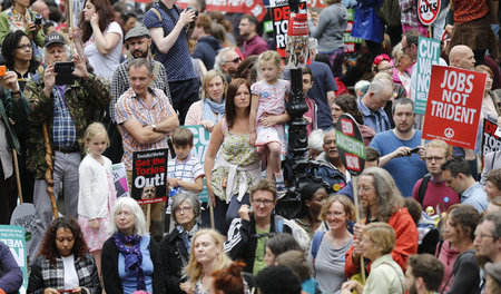 Demonstration gegen die Austeritätspolitik der britischen Regier...