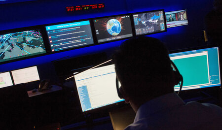 Blick ins Cyberabwehrzentrum der BRD-Zentrale des US-Konzerns HP...