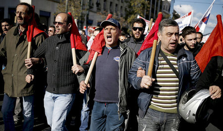 Schnauze voll, Taschen leer, Syriza danke sehr: Gewerkschafter d...