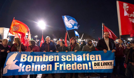 Antikriegsdemonstration am Donnerstag abend in Berlin