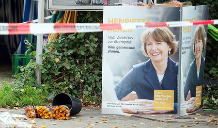 Der Tatort in Köln nach dem Attentat vom 17. Oktober