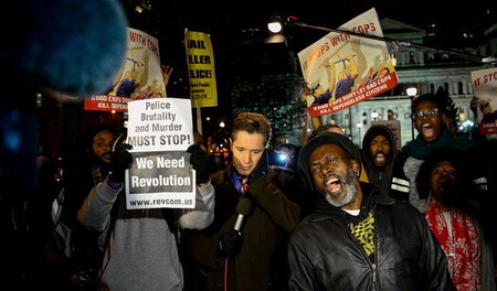 Protest in Baltimore: Demonstranten versammelten sich am Mittwoc...