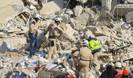 Idlib in Syrien am 21. Dezember 2015: Nach einem angeblich russi...