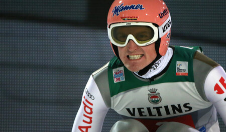 Da war’s noch nicht so gut: Severin Freund nach seinem ersten Sp...