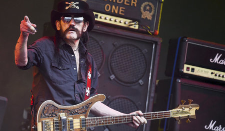 Lemmy Kilmister auf dem britischen Glastonbury Festival, 26. Jun... Lemmy Kilmister auf dem britischen Glastonbury Festival, 26. Jun...