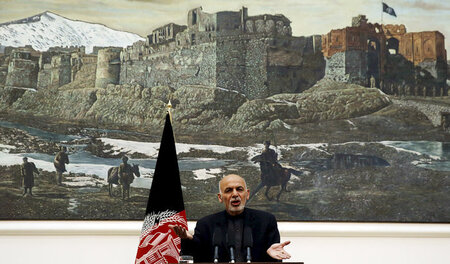 Kabul, 31. Dezember 2015: Der afghanische Präsident Aschraf Ghan... Kabul, 31. Dezember 2015: Der afghanische Präsident Aschraf Ghan...