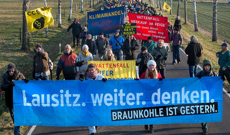 Demo gegen neue Kohlegruben in Südbrandenburg und Ostpolen am So...