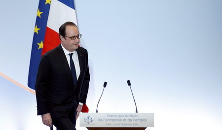 Prost Neujahr: Hollande verkündet am Montag in Paris, dass sich ...