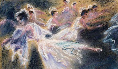 Die Woge, Pastell, 1989