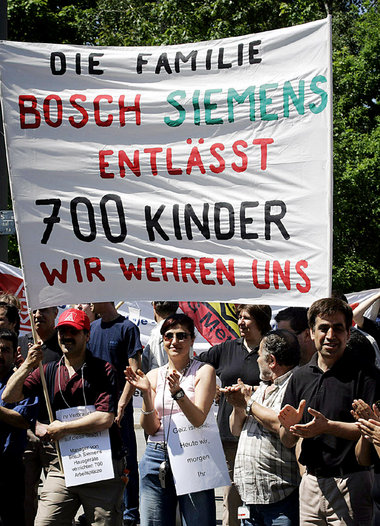 Mit dem Erhalt von 400 Arbeitsplätzen konnten die BSH-Kollegen e...