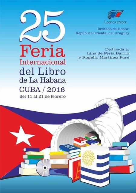 Plakat zur 25. Buchmesse in Havanna