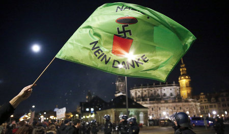 Das Bild Dresdens wird seit Monaten von Pegida dominiert. Doch a... Das Bild Dresdens wird seit Monaten von Pegida dominiert. Doch a...