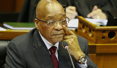 Sicher mit Komfort: Südafrikas Präsident Zuma, hier bei einer Fr...