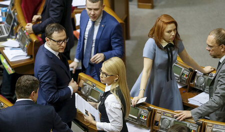 Distanziert sich von alten Zöpfen: Julia Timoschenko am Dienstag...