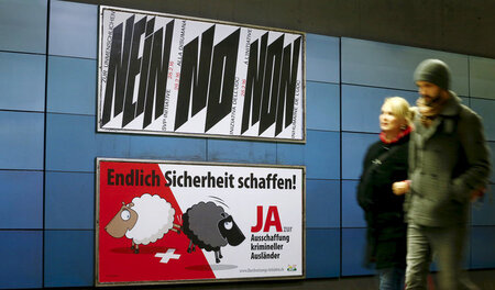 Unsicherheit für Hunderttausende: Gegner der »Ausschaffungsiniti...