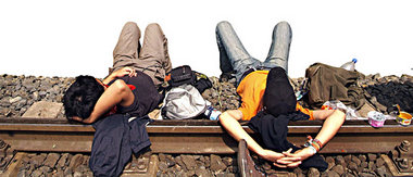 Der Traum jedes Wanderers – eine idyllische Rast im verkehrsberu...