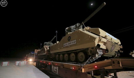 Zusammengezogen: Saudi-Arabien hat sein Kriegsgerät bereits Mitt...