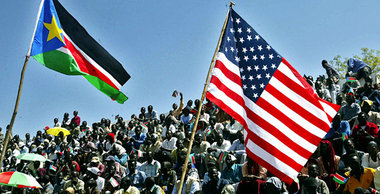 Star-Spangled Banner in Juba, Januar 2007: Wie im Südsudan so de... Star-Spangled Banner in Juba, Januar 2007: Wie im Südsudan so de...