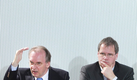 Zum Weitermachen wird's wohl nicht reichen: Die beiden Vertreter...