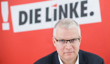 Daniel Schwerd, neues Mitglied der Partei Die Linke, am 08.03.20...