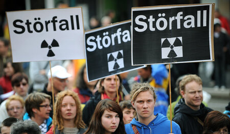 Störfälle sind auch in der BRD jederzeit möglich: Demo von Atomk...