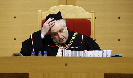 Andrzej Rzeplinski, Vorsitzender des polnischen Verfassungsgeric...