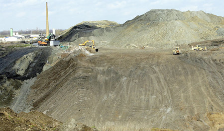 In der Tongrube Vehlitz im Jerichower Land wurden tausende Tonne...