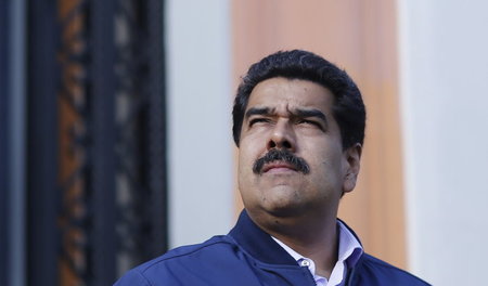 Venezuelas Präsident Nicolás Maduro am Mittwoch in Caracas