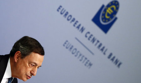 Im Sinkflug. EZB-Chef Mario Draghi hat in der vergangenen Woche ...