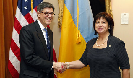 Favoritin der USA: Die ukrainische Finanzministerin Natalie Jare...