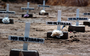 Namenlos beigesetzt – auf dem Friedhof von Holtville (Kalifornie...