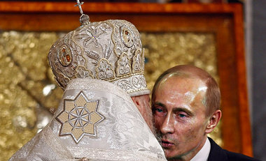 Putin und die Orthodoxie: hier beim Patriarchen Aexij II.