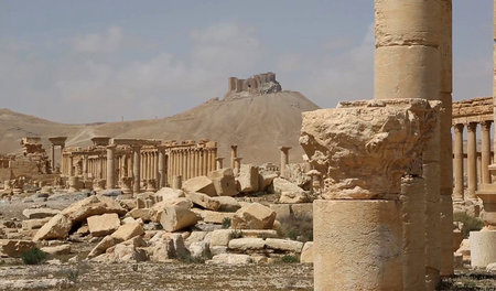 Die antiken Ruinen von Palmyra: Etwa 150 vom IS gelegte Minen ha...