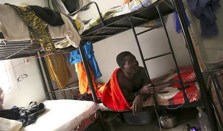 Unterkunft von Arbeitsmigranten in Doha (3. Mai 2015)