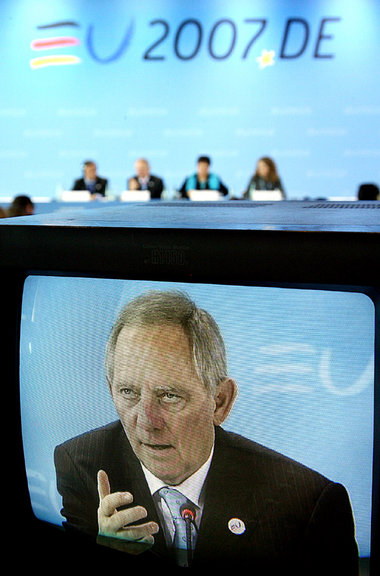 Unterstützung von den Grünen: Hobbyfilmer Schäuble Unterstützung von den Grünen: Hobbyfilmer Schäuble