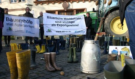 Demonstration der Arbeitsgemeinschaft bäuerliche Landwirtschaft,...