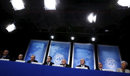 Pressekonferenz zur Frühjahrstagung des IWF in Washington am Don...