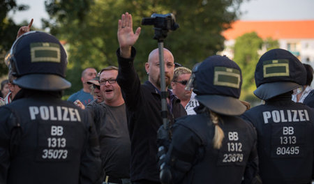 Nährboden des Terrors: Einer von zahlreichen rechten Aufmärschen...