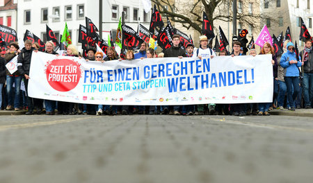 Eine Großdemonstration zog am Samstag »für einen gerechten Welth...