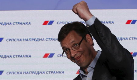 Mit komfortabler Mehrheit: Premierminister Vucic nach den Wahlen... Mit komfortabler Mehrheit: Premierminister Vucic nach den Wahlen...