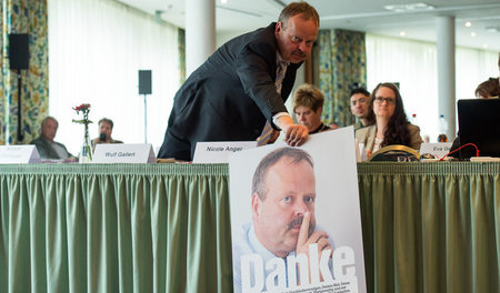 Vor der Landtagswahl in Sachsen-Anhalt am 13. März warb der Link...