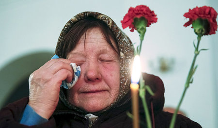 Tränen für die Helden von Tschernobyl am Dienstag in Kiew