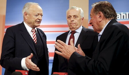 Unter Verlierern: ÖVP-Präsidentschaftskandidat Andreas Khol (lin...