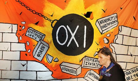 Viele Griechen sagten »Oxi«, also Nein, zu den Kürzungen. Mit Bl... Viele Griechen sagten »Oxi«, also Nein, zu den Kürzungen. Mit Bl...