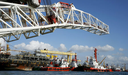 Werften in Batam: Die globale Krise hat auch den indonesischen S...