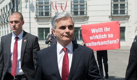 Irgendwann wollte er nicht mehr: Werner Faymann am Montag in Wie...